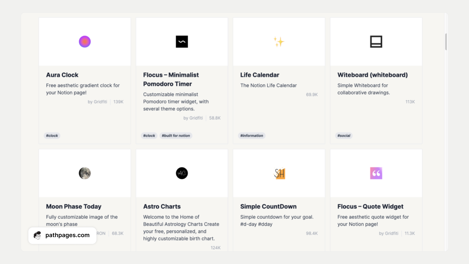 Apption - The Biggest Library of Notion Widgets