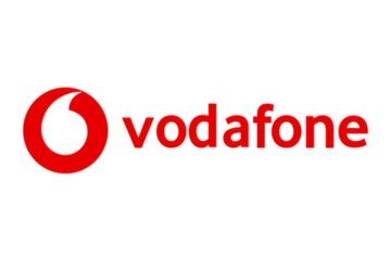 Vodafone logo.