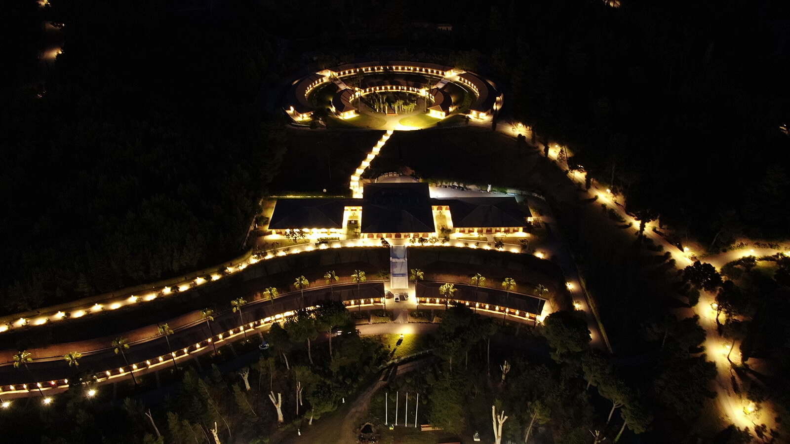 IOA campus at night