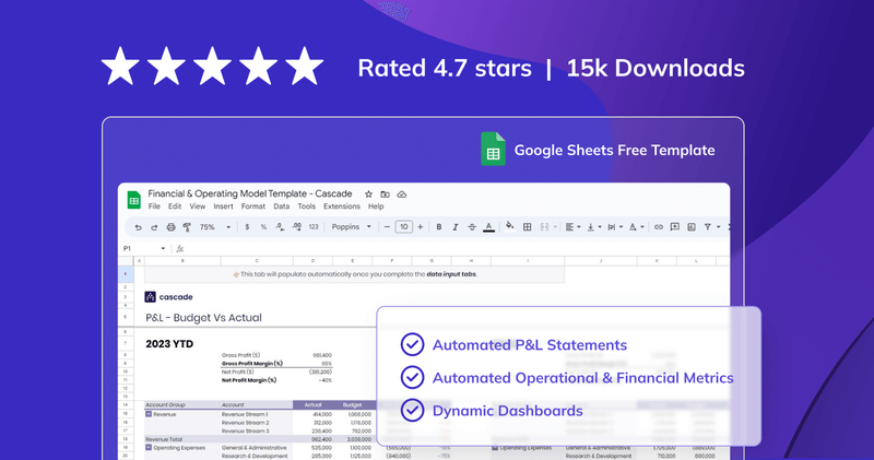 free Operating & Financial Model Template in excel