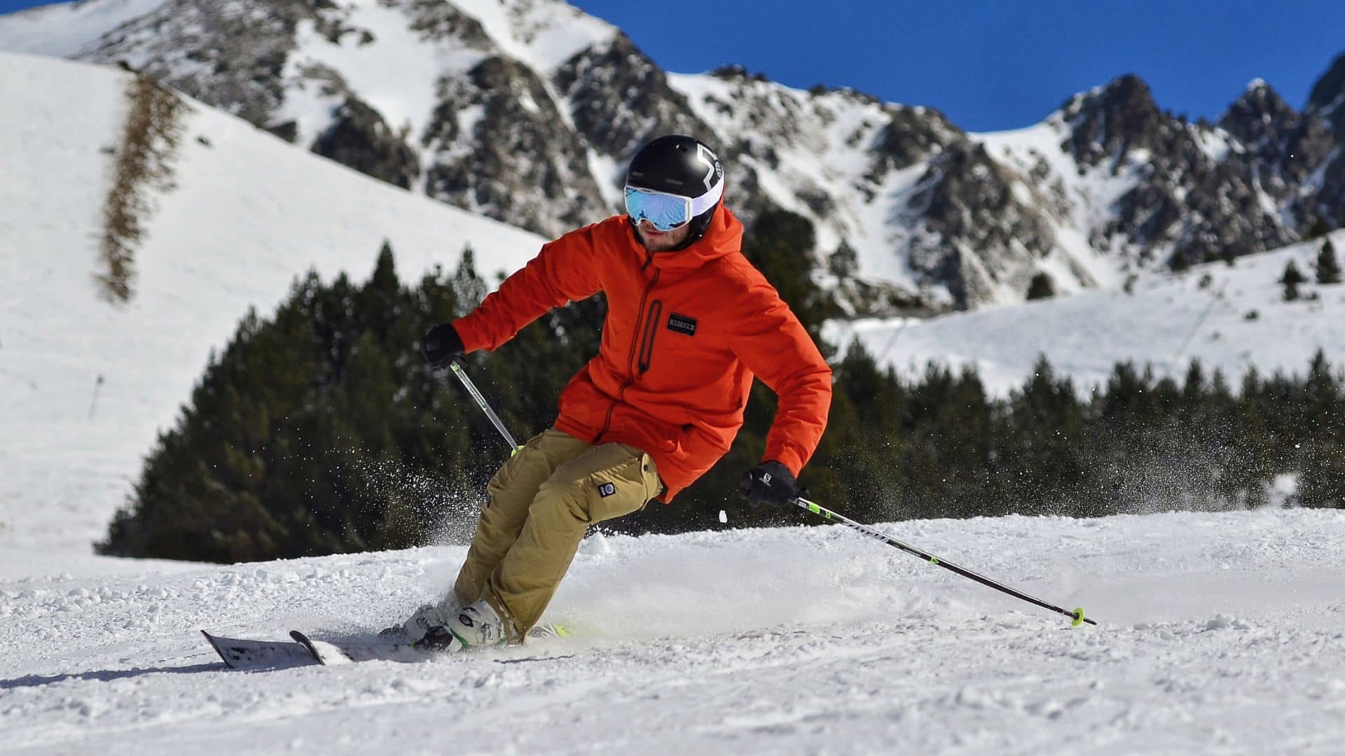 Person skiing