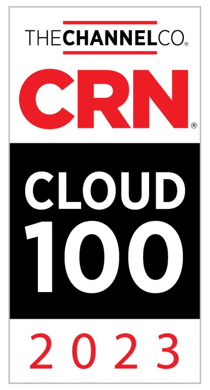 CRN Cloud 100 2023 award badge