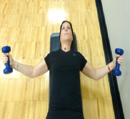 chest fly with dumbbells exercise