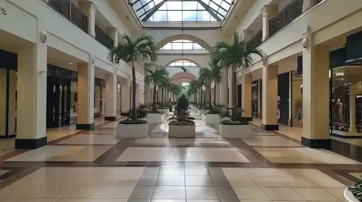 Elegant interior of Town Center at Boca Raton, featuring high-end stores and modern design