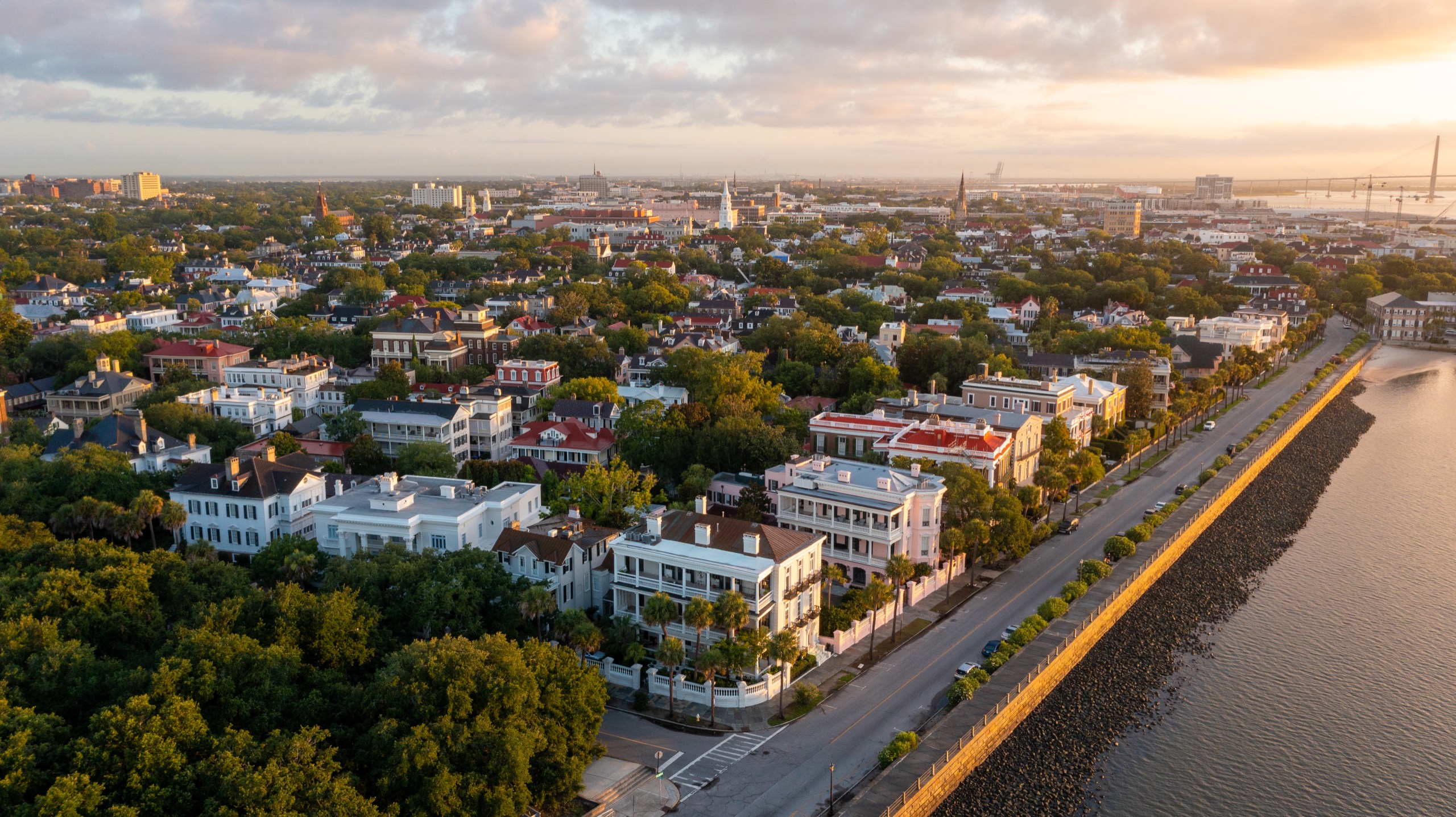 Aerial photo of charleston