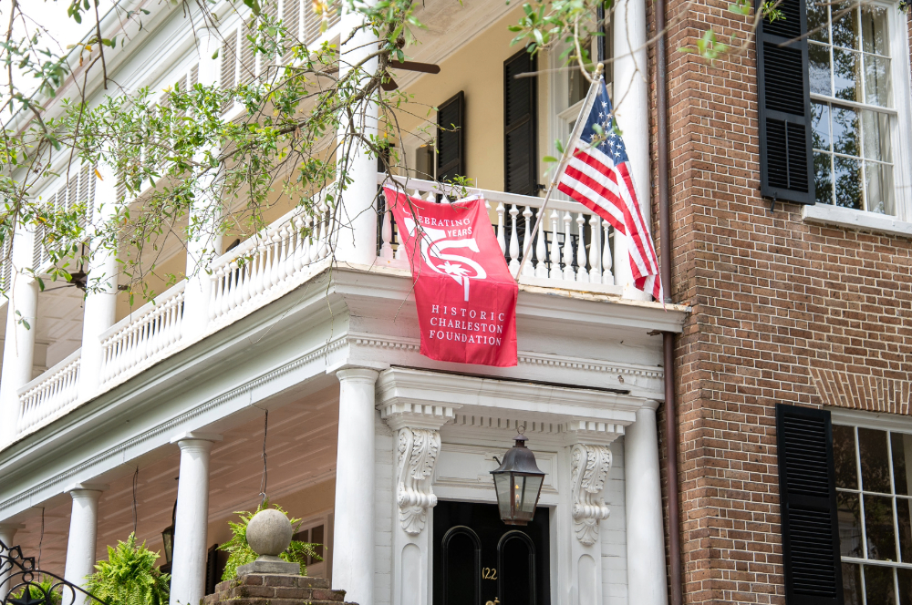 In 2023, Historic Charleston Foundation marked its 75th anniversary as a preservation advocacy organization in Charleston, SC. For this milestone year, HCF debuted the Common Cause Loan Fund, a new Revolving Fund program to curb displacement in Charleston's historic homes, and revived its PreserVISIONist young professional group to engage with the next generation of preservationists. The Charleston community celebrated with the Foundation by proudly flying 75th anniversary flags across the city for the month of May, Preservation Month. 