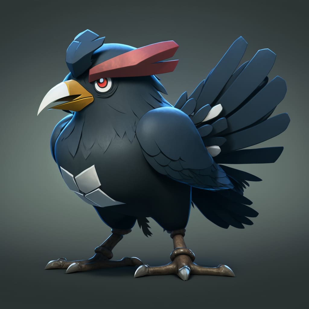 Honchkrow, 3D