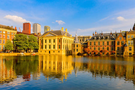 Vista del Binnenhof en La Haya