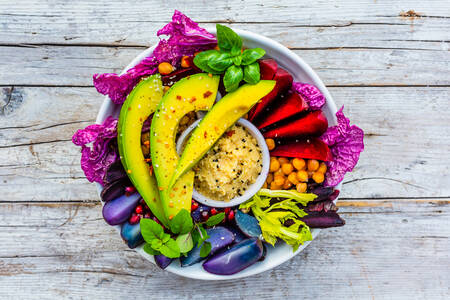 Buddha bowl on the table