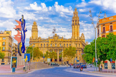 The area near the Ramblas