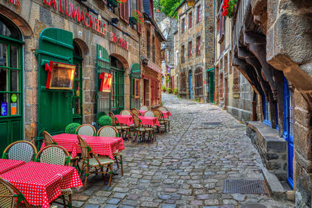 Café de la calle en Dinan