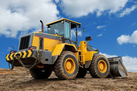 Bulldozer en el camino