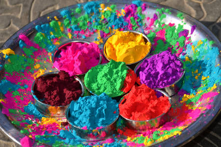 Holi bunte Farben