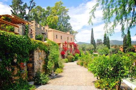 Rue pittoresque de Grèce