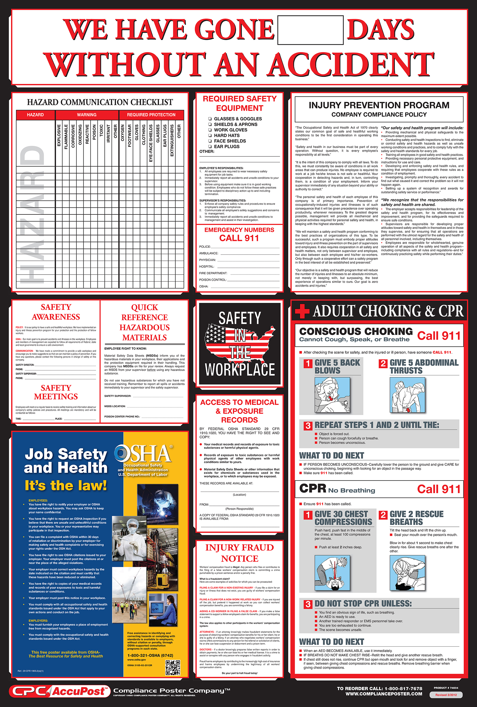 Free Print OSHA Safety Posters