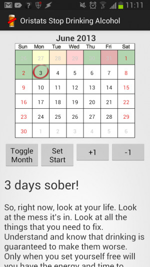 Stop Drinking Alcohol App - screenshot