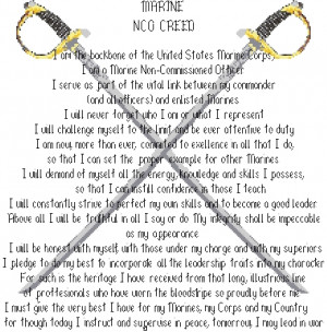 marine corps nco creed