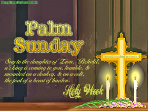 Palm Sunday Quotes and Sayings with Quote Pictures