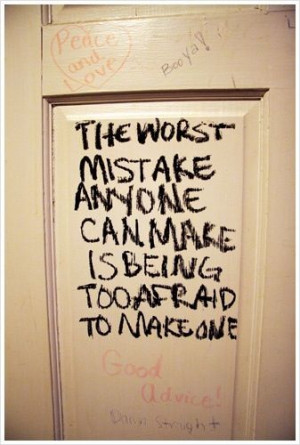 make mistakes