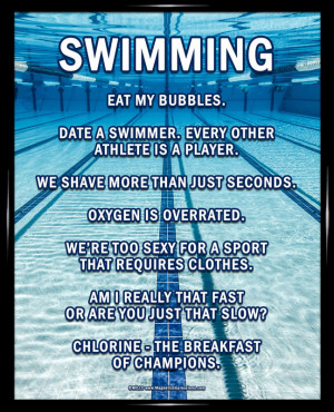 Swimming Sayings For Posters Swimming lanes 8x10 poster