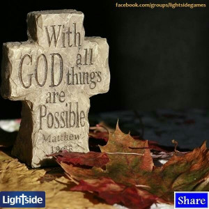 With God All Things Are Possible