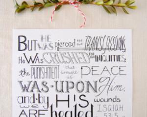 ... Print, Bible Verse Art Print, Inspirational Quote, Typography Print