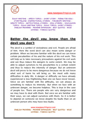 Devil Quotes and Sayings