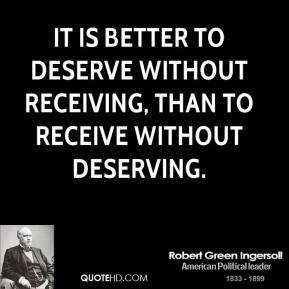 Deserve Quotes