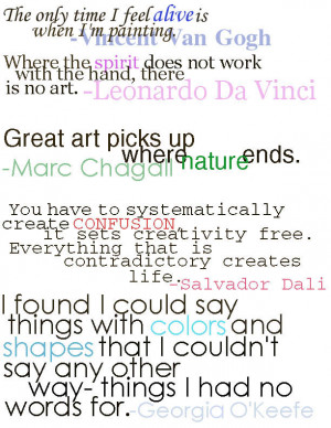 Quotes-Favorite Famous Artists by XxTheLneWolfxX