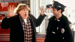 Chris Farley and Grant Heslov