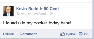 facebook 50 Cent kevin rudd