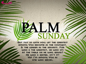 Palm Sunday Quotes and Sayings with Quote Pictures