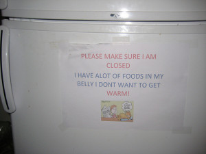 Funny Office Refrigerator Clean Out