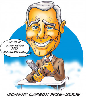 Johnny Carson Caricature