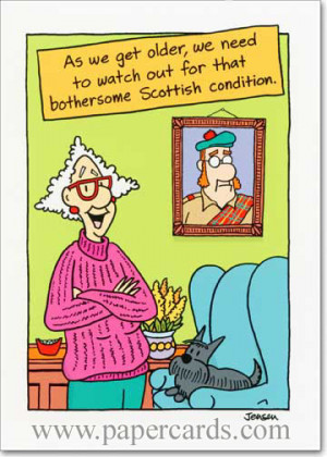 Scottish Condition (1 card/1 envelope) Oatmeal Studios Funny Birthday ...