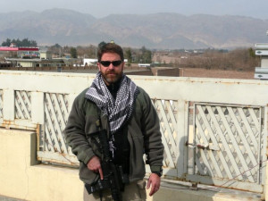 Brad Thor somewhere in the Middle East, doing research for his books.