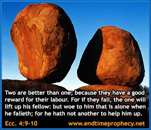 ecclesiastes 4 9 10 Teamwork * Working Together Graphic 07