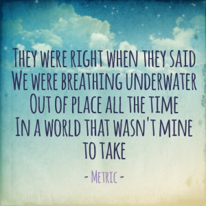 Breathing Underwater - Metric: Islam Quotes, Reader Life, Quotes ...