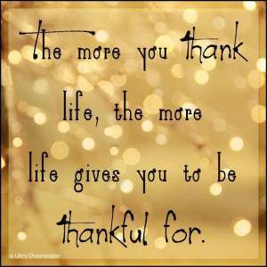 Being Thankful