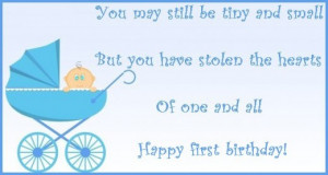 First birthday wishes and poems: Messages to write on a first birthday ...