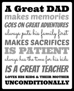 What Makes A Great Dad Printable at B-InspiredMama.com