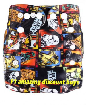 Ninja turtles, Star Wars cloth diaper!