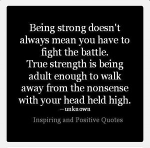 Sometimes, you just have to cut your losses, stop fighting for what is ...