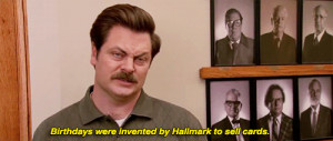 tv parks and recreation birthday happy birthday ron swanson nick ...