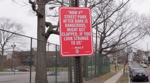 rap quotes new york street signs by artist Jay Shells