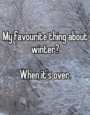 hate winter