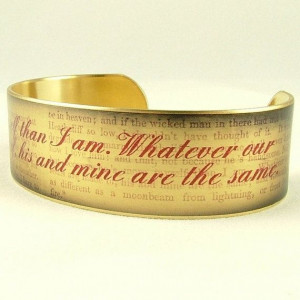 Cathy Wuthering Heights Jewelry - Emily Bronte Literary Book Quote ...