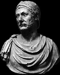 Roman sculpture of Hannibal.