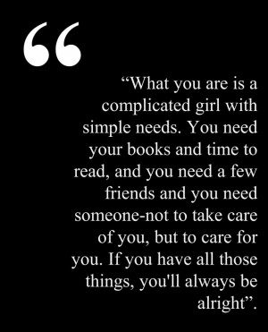 take care of you but to care for you if you have all those things you ...