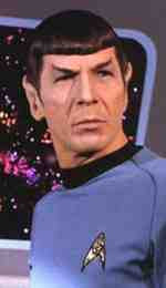 Mr Spock from the Star Trek TV series and movies